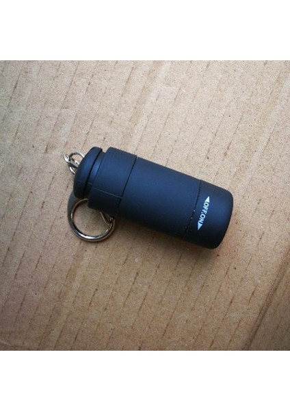 USB Şarj Edilebilir Taşınabilir LED Işık El Feneri Anahtarlık Lamba Cep Mini Torch (Yurt Dışından)