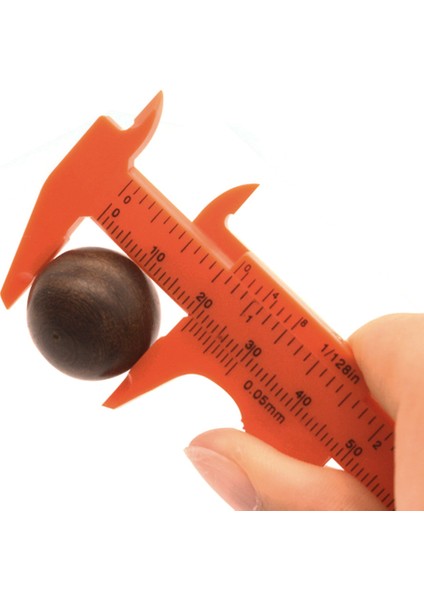 0-80MM Plastik Mini Cep Çift Ölçekli Cetvel Sürmeli Kumpas Ölçme Aracı (Yurt Dışından)