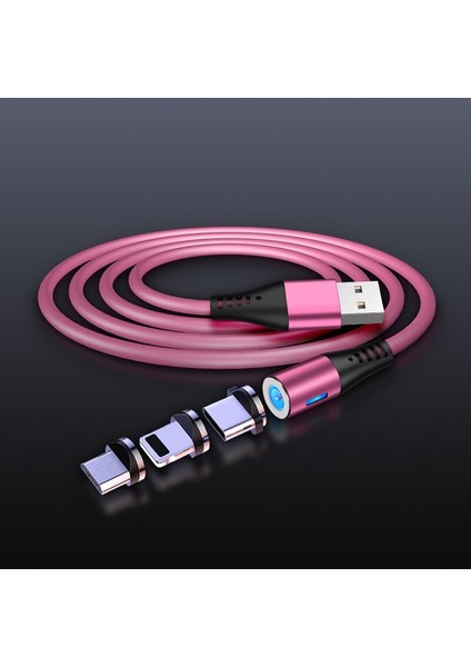Sıvı Silikon Manyetik Şarj Kablosu Mikro USB C Tipi Samsung Xiaomi Huawei Manyetik 2 M 1 M Kablo iPhone 13 12 Pro (Yurt Dışından)
