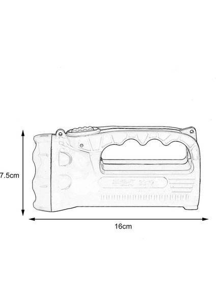 Dış Mekan LED Parlak Şarj Güçlü Işık El Feneri Torch Işığı Bir Lamba Kafası (Yurt Dışından) fırsatları