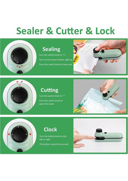 Kesicili Isı Yalıtıcı Talaş Torbası Kapatıcı Abs Çok Fonksiyonlu, Yumuşak Manyetik El Çanta Kapatma Makinesi (Yurt Dışından)