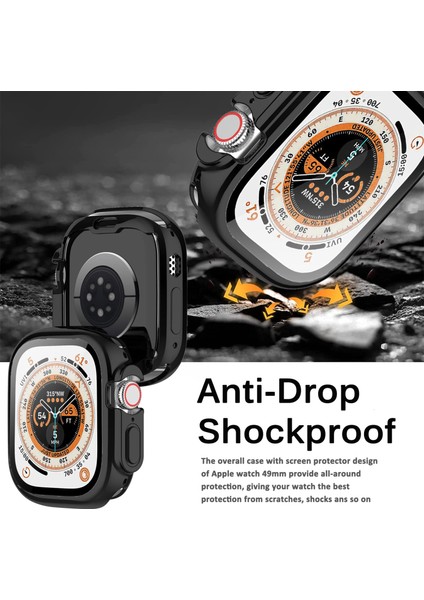 Apple Watch Ultra 49MM Aksesuarları Ekran Koruyucu Anti-Scratch Darbeye Dayanıklı Kabuk Tpu Kapak Apple Watch Case Ultra (Yurt Dışından) indirimleri