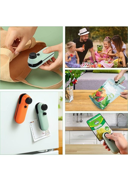 Kesicili Isı Yalıtıcı Talaş Torbası Kapatıcı Abs Çok Fonksiyonlu, Yumuşak Manyetik El Çanta Kapatma Makinesi (Yurt Dışından) indirimleri