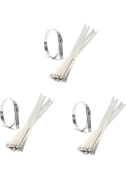 30 Adet 0,39 Inç x 15,75 Inç Paslanmaz Çelik Metal Kablo Zip Kravat Sarma Egzoz Askıları (Yurt Dışından) modelleri