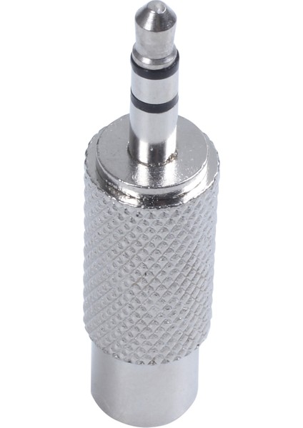 3,5 mm Stereo Erkek - Rca Mono Dişi Ses Adaptörü, Gümüş (Yurt Dışından)