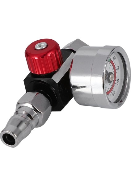 Adet 1/4 Inç Bsp Mini Hava Regülatörü Vana Aracı Dayanıklı Küçük Kuyruk Basınç Göstergesi 48X60MM Memesi ile Püskürtme Aracı (Yurt Dışından)