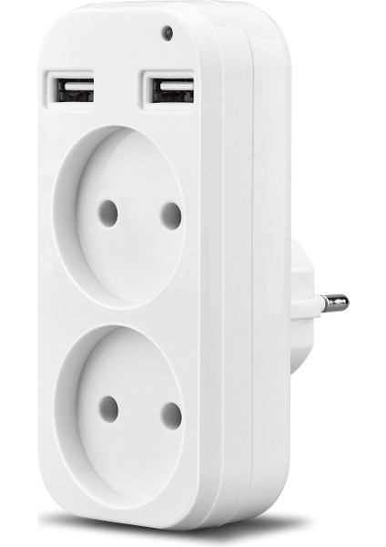 Duvar USB Fiş Adaptörü Telefon Şarjı Için Çift Priz Çift USB Bağlantı Noktası 5 V 2A USB Electrique Çıkışı USB Z1-10 (Yurt Dışından)