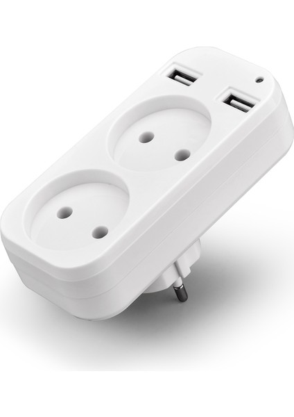 Duvar USB Fiş Adaptörü Telefon Şarjı Için Çift Priz Çift USB Bağlantı Noktası 5 V 2A USB Electrique Çıkışı USB Z1-10 (Yurt Dışından)