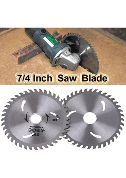Dası 7/4 Inç Metal Karbür Dairesel Testere Bıçağı 40T Açı Öğütücü Bıçak Kesme Diski Ahşap Kesme Aleti Ağaç Işleme Için (Yurt Dışından)