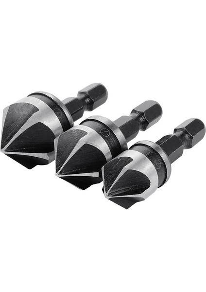 Adet Hex Havşa Delme Seti Metal Matkap Ucu Araçları Altıgen Karbon Çelik Mpj (Yurt Dışından)
