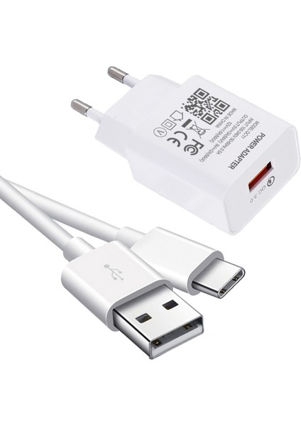 Hızlı Şarj Samsung Galaxy S21 Ultra S20 S10 S9 S8 Artı M31 A71 USB Güç Adaptörü Hızlı Şarj 3.0 Tip C USB Şarj Aleti Kablosu (Yurt Dışından)