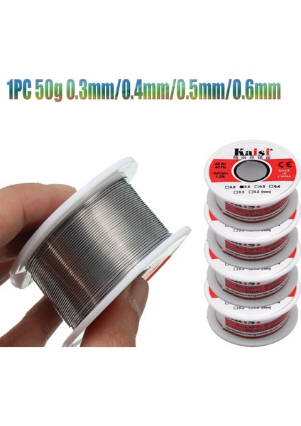 Telefon Tamiri Için 50G 0.3mm-0.6mm Teneke Rosin Kurşun Çekirdek Rulo Lehimleme Teli (Yurt Dışından) fiyatları
