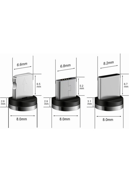 5-Pin Manyetik Kablo Adaptörü Mikro USB C Tipi Toz Fişleri Manyetik Ipuçları Cep Telefonu Mıknatıs Şarj Bağlayıcı iPhone Için (Yurt Dışından) fırsatları