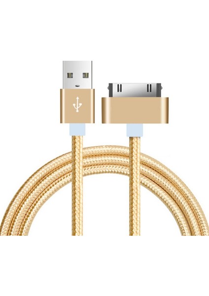 30 Pin USB Kablosu iPhone 4 S 4 3gs iPad 1 2 3 Ipod Nano Itouch Şarj Kablosu Hızlı Şarj Veri Senkronizasyon Adaptör Kablosu (Yurt Dışından)