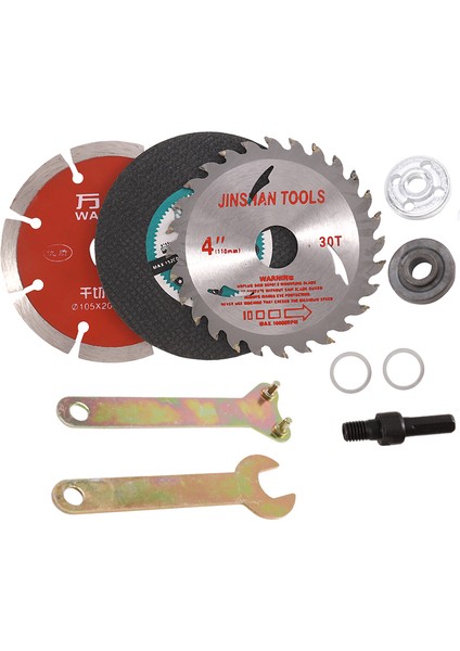 Adet/takım Metal Kesme Diski Parlatma Tekerleği Ahşap Testere Bıçağı Biyel Elektrikli Matkap Açılı Taşlama Aksesuarları (Yurt Dışından) fiyatları