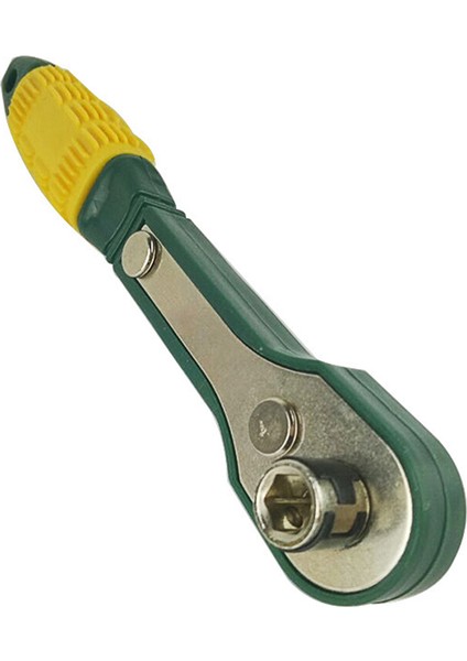 6.35MM 1/4 Inç Mini Kafa Tornavida Kutup Cırcır Soket Anahtarı Onarım Aracı (Yurt Dışından)
