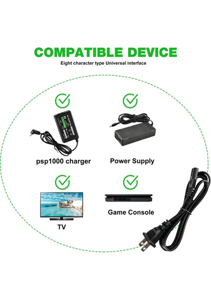 Psp Şarj Cihazı, Sony PSP-110 PSP-1001 Psp 1000 / Psp Slim Lite 2000 / Psp 3000 Değiştirme ile Uyumlu Ac Adaptör Duvar Şarj Cihazı (Yurt Dışından) fırsatları