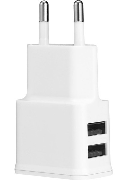 Samsung iPhone Htc Moto Mükemmel Beyaz Ab Için 2A Çift 2 Port USB Ab Duvar Şarj Adaptörü (Yurt Dışından) fiyatları
