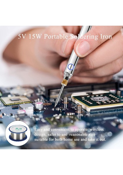 5V 15W USB Havya Kiti USB Havya Şarj Kaynak Onarım Havya Aracı (Yurt Dışından)