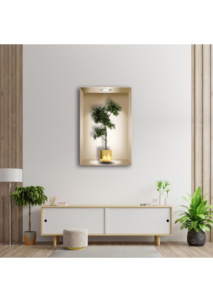 3D Saksıda Çiçek Temperli Cam Duvar Tablosu fiyatları