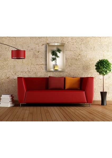 3D Saksıda Çiçek Temperli Cam Duvar Tablosu fırsatları