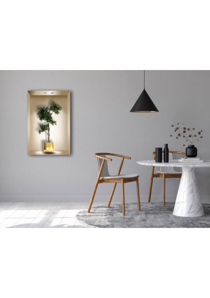 3D Saksıda Çiçek Temperli Cam Duvar Tablosu indirimleri