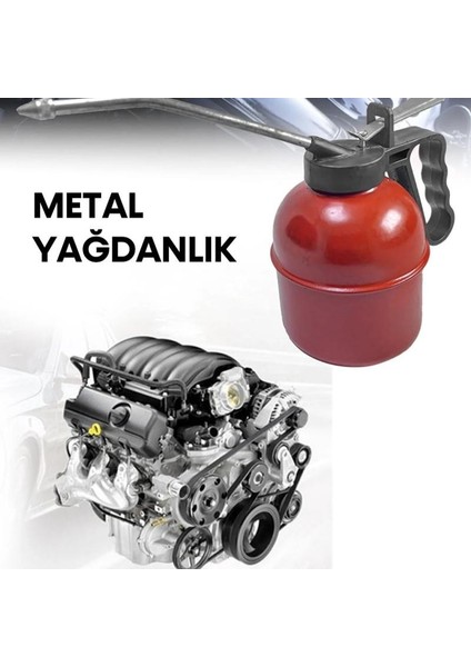 Metal Yağdanlık 500 cc Metal Uç