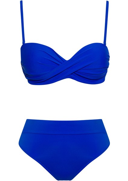 Dönmeli Yüksek Bel Bikini Takım