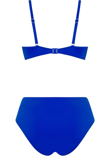 Dönmeli Yüksek Bel Bikini Takım