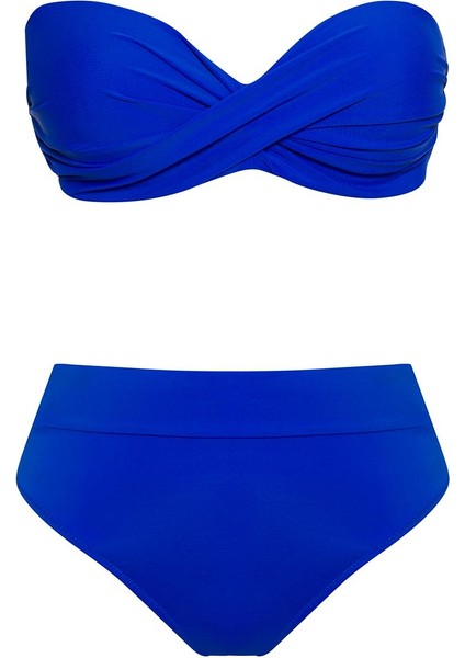 Dönmeli Yüksek Bel Bikini Takım