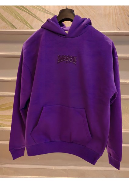 Mor Ovesize Sweatshirt Unisex fiyatları