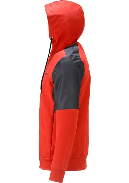 Erkek Standart Fit Fermuarlı Kapüşonlu Turuncu Sweatshirt modelleri