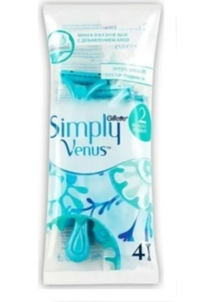 Gillette Venus Venus Simply 2 Bıçaklı 4lü Poşet