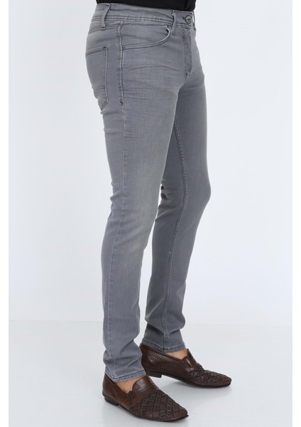 Digital Jeans Dar Kesim Slim Fit Erkek Açık Gri Kot Pantolon modelleri
