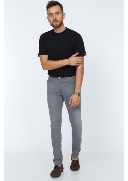 Digital Jeans Dar Kesim Slim Fit Erkek Açık Gri Kot Pantolon fırsatları