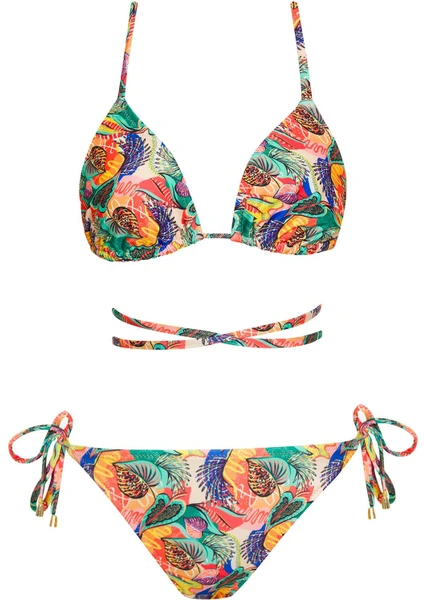 Sailor Moda Brezilya Üçgen Ipli Bikini Takım 2