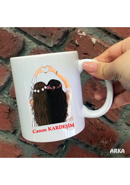 Size Özel Canım Kardeşim Seramik Baskılı Kupa Bardaklar fiyatları