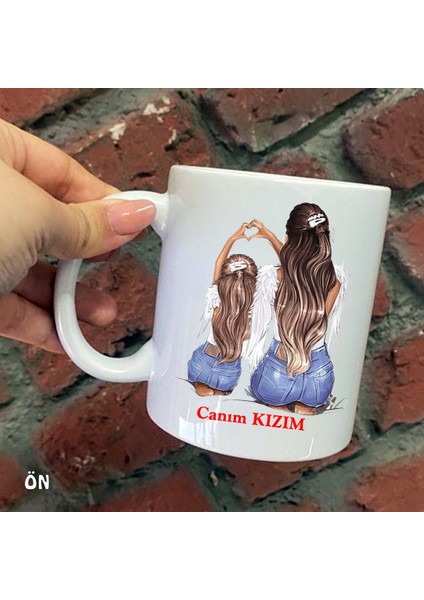 Size Özel Canım Kızım Seramik Baskılı Kupa Bardaklar