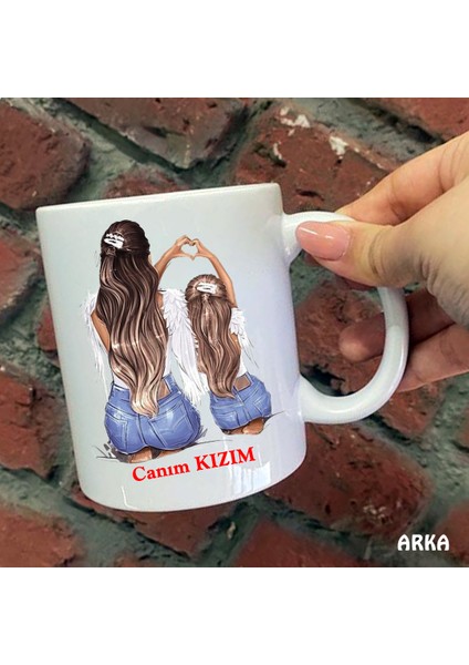 Size Özel Canım Kızım Seramik Baskılı Kupa Bardaklar fiyatları