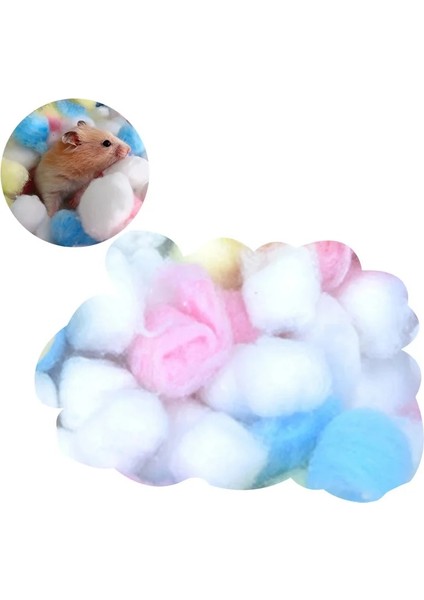 No.2 Tarzı Gösteri Olarak Hamster Pamuk Topları Kış Sıcak Hamster Yuvalama Malzemesi Renkli Sevimli Mini Toplar Küçük Pet Kafes Aksesuarları (Yurt Dışından)
