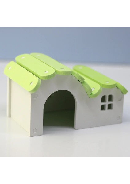 Renk Stili 14X9.5X8CM Küçük Evcil Hayvan Evi Küçük Hayvan Uyku Yuvası Hamster Gine Domuzu Gizli Gökkuşağı Evi Ahşap Plastik Montaj Altın Ayı Malzemeleri (Yurt Dışından) modelleri