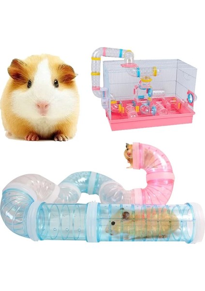 Sarı Stil U-Tipi Plast Hattı Tüpleri Eğitim Oynamak Bağlı Dış Tüneller Küçük Hayvanlar Için Oyuncaklar Hamster Kafesleri Pet Malzemeleri (Yurt Dışından) fiyatları