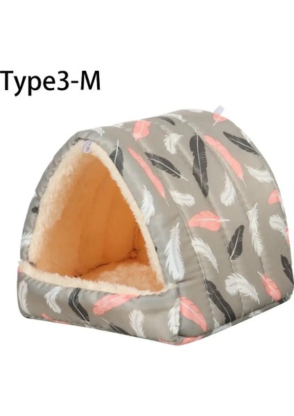 Type3-M Stili Renkli Rahat Tavşan Sincap Kış Hamster Evi Kobay Yuva Küçük Hayvan Uyku Yatak Sıcak Mat (Yurt Dışından)