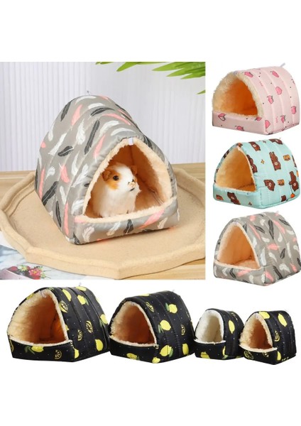 Type3-M Stili Renkli Rahat Tavşan Sincap Kış Hamster Evi Kobay Yuva Küçük Hayvan Uyku Yatak Sıcak Mat (Yurt Dışından) fiyatları