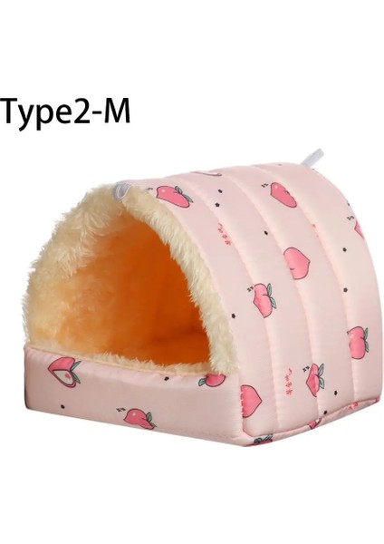 Type2-M Stili Renkli Rahat Tavşan Sincap Kış Hamster Evi Kobay Yuva Küçük Hayvan Uyku Yatak Sıcak Mat (Yurt Dışından)