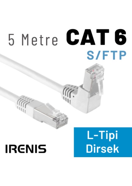 5 mt Cat6 S/ftp Dirsek Kablo