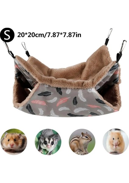 Y 20X20CM Stili Hamster Hamak Üç Katmanlı Küçük Pet Asılı Yatak Kış Sıcak Peluş Hamster Hamak Gelincik Sincap Için Yuva Kafesi Asılı (Yurt Dışından)