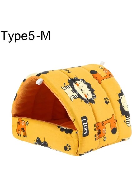 Type5-M Stili Sevimli Küçük Hayvan Hamak Yuva Gelincik Tavşan Kobay Sıçan Hamster Fareler Yumuşak Uyku Yatak Oyuncak Isıtıcı Ev Mağara Evcil Malzemeleri (Yurt Dışından)