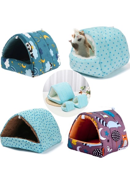 Type5-M Stili Sevimli Küçük Hayvan Hamak Yuva Gelincik Tavşan Kobay Sıçan Hamster Fareler Yumuşak Uyku Yatak Oyuncak Isıtıcı Ev Mağara Evcil Malzemeleri (Yurt Dışından) fiyatları
