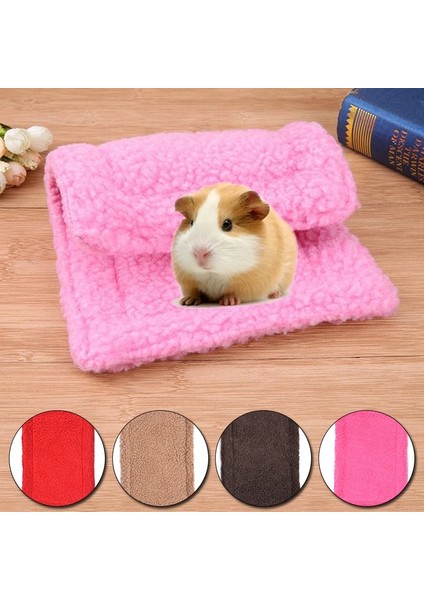 No.6 Tarzı Çift Taraflı Küçük Pet Sıcak Mat Peluş Hamster Küçük Mat Gine Domuzu Yuva Mat Taşıması Kolay Dikdörtgen Tavşan Yatak Minderi Mat (Yurt Dışından)